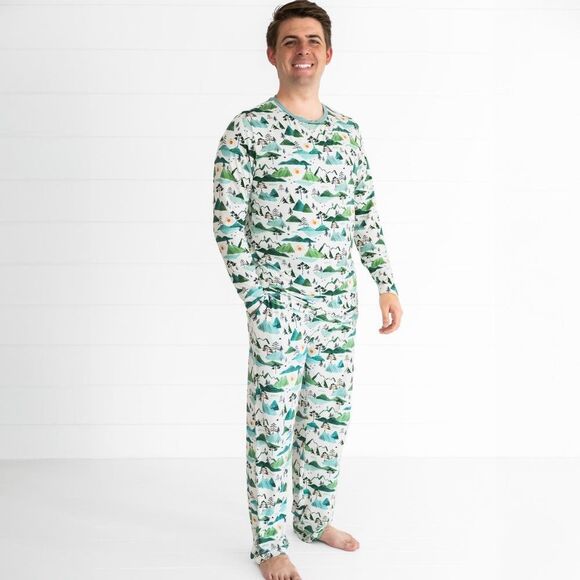 Little Sleepies Bamboo Mountain Mist Men's Pajama Pants - LIMITED EDITION - Picture 2 of 10